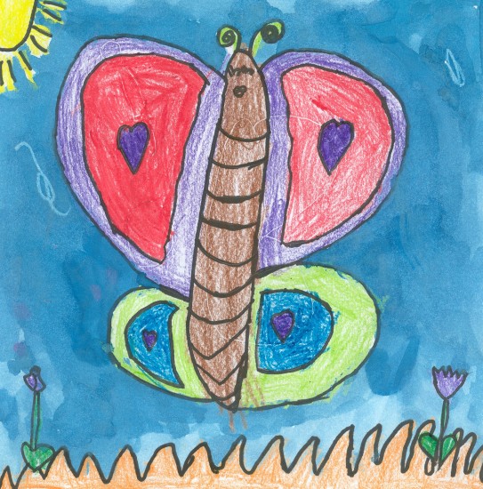 B Butterfly - a School Art Project