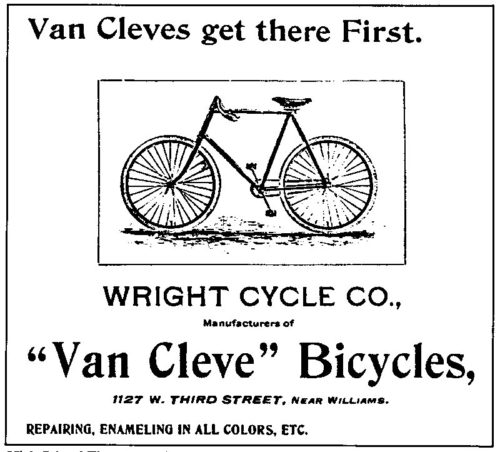 1897 Van Cleve Ad