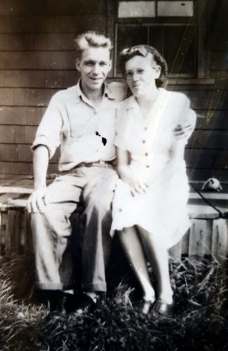 Mom and Dad, long ago.