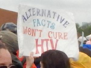 Alternative Facts Won't Cure HIV.