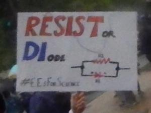 RESIST or DIode. (Yet another electrical resistance pun.)