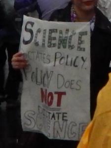 Science Dictates Policy, Policy Does Not Dictate Science